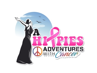 A Hippies Adventures with Cancer logo design by DreamLogoDesign