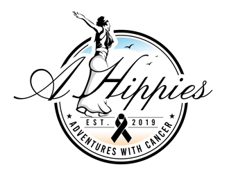 A Hippies Adventures with Cancer logo design by DreamLogoDesign