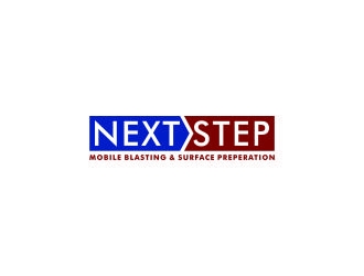 NEXT STEP mobile blasting & surface preperation logo design by bricton