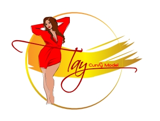 Curvy Model Tay  logo design by AikoLadyBug