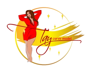 Curvy Model Tay  logo design by AikoLadyBug