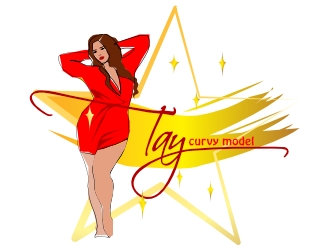 Curvy Model Tay  logo design by AikoLadyBug