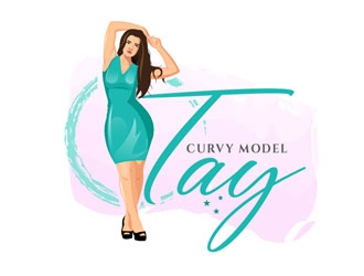 Curvy Model Tay  logo design by frontrunner