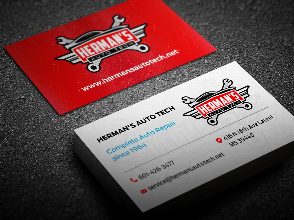Herman’s Auto Tech  logo design by KHAI