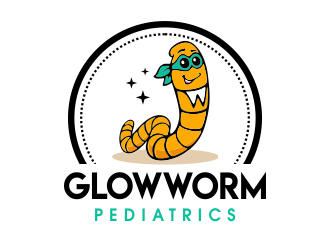 Glowworm Pediatrics logo design by JessicaLopes