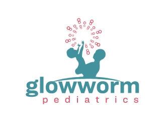 Glowworm Pediatrics logo design by nehel