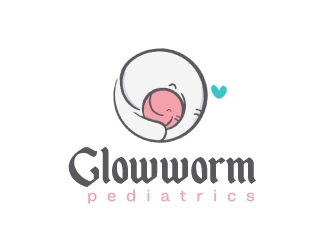 Glowworm Pediatrics logo design by nehel