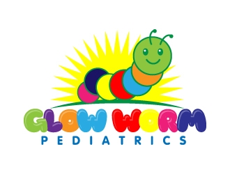 Glowworm Pediatrics logo design by jaize