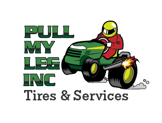 Pull My Leg, Inc. Tires & Services logo design by ARALE
