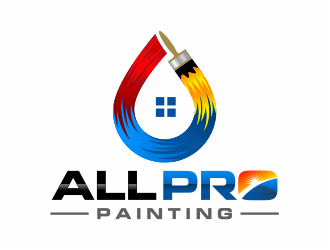 All Pro Painting logo design by mutafailan