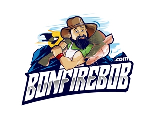Bonfire Bob logo design by DreamLogoDesign