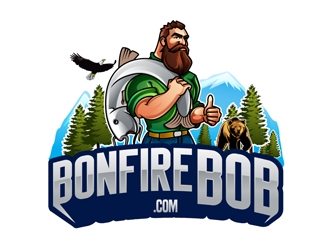 Bonfire Bob logo design by DreamLogoDesign