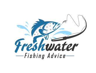 Freshwater Fishing Advice logo design by Arrs