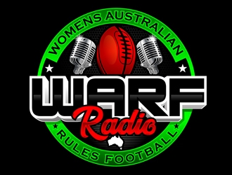 Womens Australian Rules Football Radio (WARF Radio) logo design by DreamLogoDesign