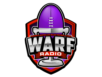 Womens Australian Rules Football Radio (WARF Radio) logo design by lestatic22