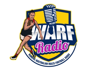 Womens Australian Rules Football Radio (WARF Radio) logo design by DreamLogoDesign