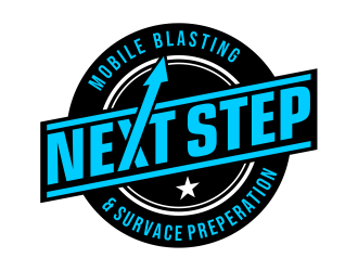 NEXT STEP mobile blasting & surface preperation logo design by cintoko