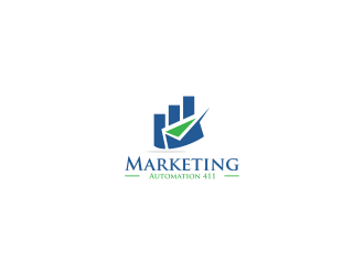 Marketing Automation 411 logo design by haidar