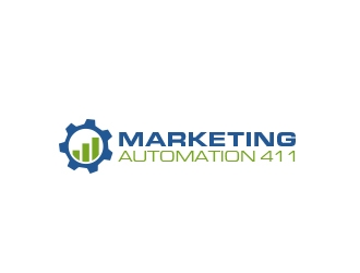Marketing Automation 411 logo design by MarkindDesign