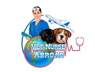 Vet Nurse Abroad logo design by DreamLogoDesign