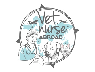 Vet Nurse Abroad logo design by DreamLogoDesign