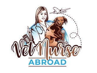 Vet Nurse Abroad logo design by DreamLogoDesign