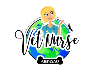 Vet Nurse Abroad logo design by moomoo