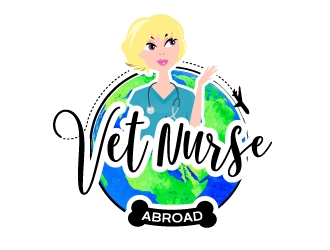 Vet Nurse Abroad logo design by moomoo