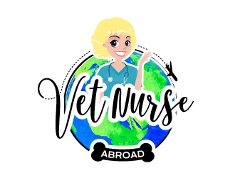 Vet Nurse Abroad logo design by moomoo