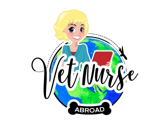 Vet Nurse Abroad logo design by moomoo