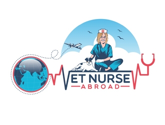 Vet Nurse Abroad logo design by DreamLogoDesign