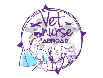 Vet Nurse Abroad logo design by DreamLogoDesign