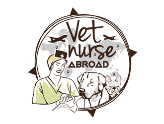 Vet Nurse Abroad logo design by DreamLogoDesign