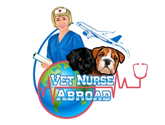 Vet Nurse Abroad logo design by DreamLogoDesign
