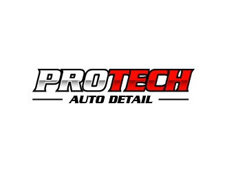 PRO TECH AUTO DETAIL logo design by labo