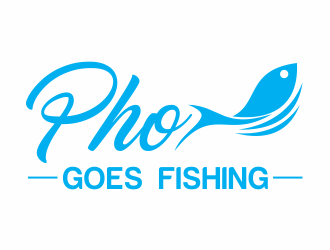 Pho Goes Fishing logo design by up2date