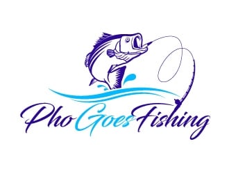 Pho Goes Fishing logo design by usef44