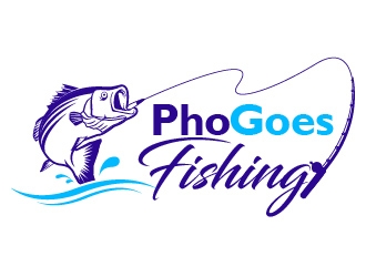 Pho Goes Fishing logo design by usef44