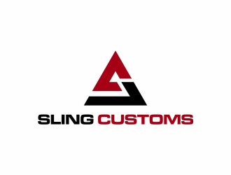 SLING CUSTOMS  logo design by ammad