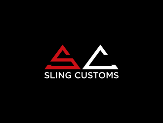 SLING CUSTOMS  logo design by RIANW