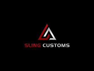 SLING CUSTOMS  logo design by blackcane