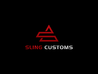 SLING CUSTOMS  logo design by blackcane