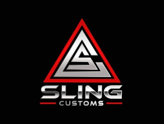 SLING CUSTOMS  logo design by Benok