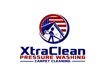 XtraClean Pressure Washing & Carpet Cleaning logo design by iBal05