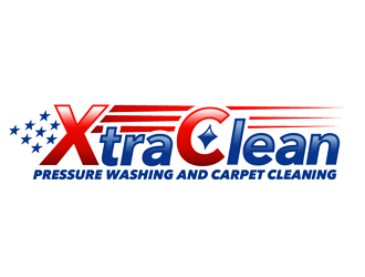 XtraClean Pressure Washing & Carpet Cleaning logo design by megalogos