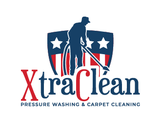 XtraClean Pressure Washing & Carpet Cleaning logo design by IanGAB