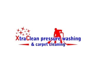 XtraClean Pressure Washing & Carpet Cleaning logo design by naldart
