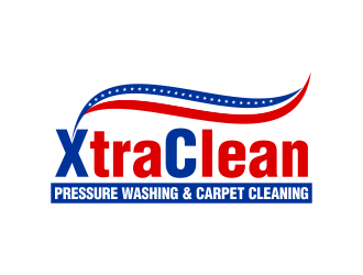 XtraClean Pressure Washing & Carpet Cleaning logo design by beejo
