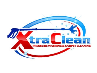 XtraClean Pressure Washing & Carpet Cleaning logo design by uttam