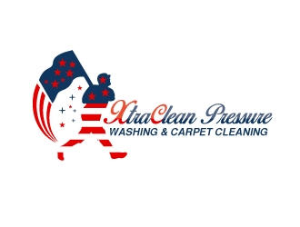 XtraClean Pressure Washing & Carpet Cleaning logo design by logoviral